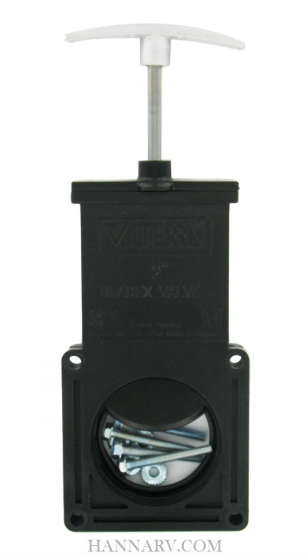 Valterra T1002VPM Bladex 2 Inch Waste Valve with Metal Handle
